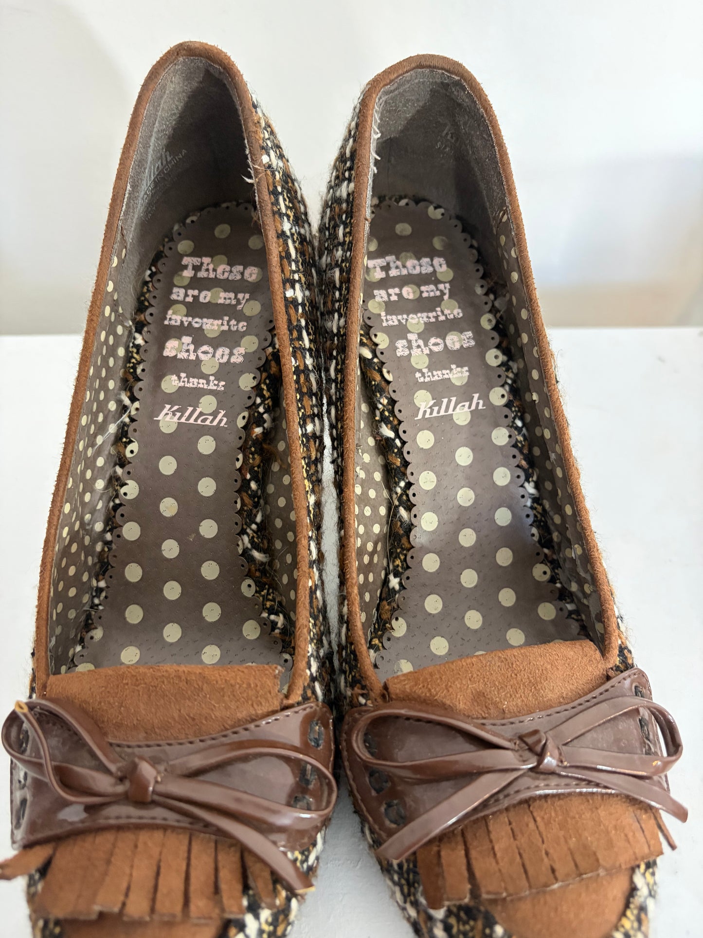 Killah Tweed Block Heels