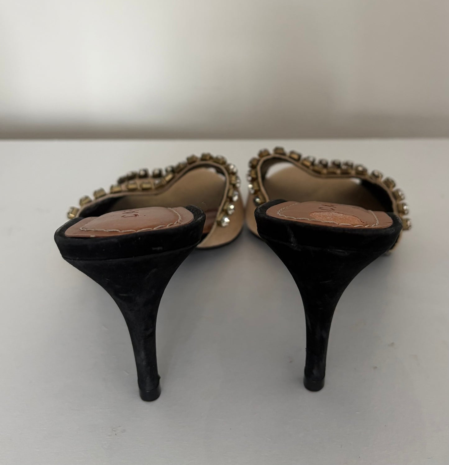 Carrano Gold Embellished Heels