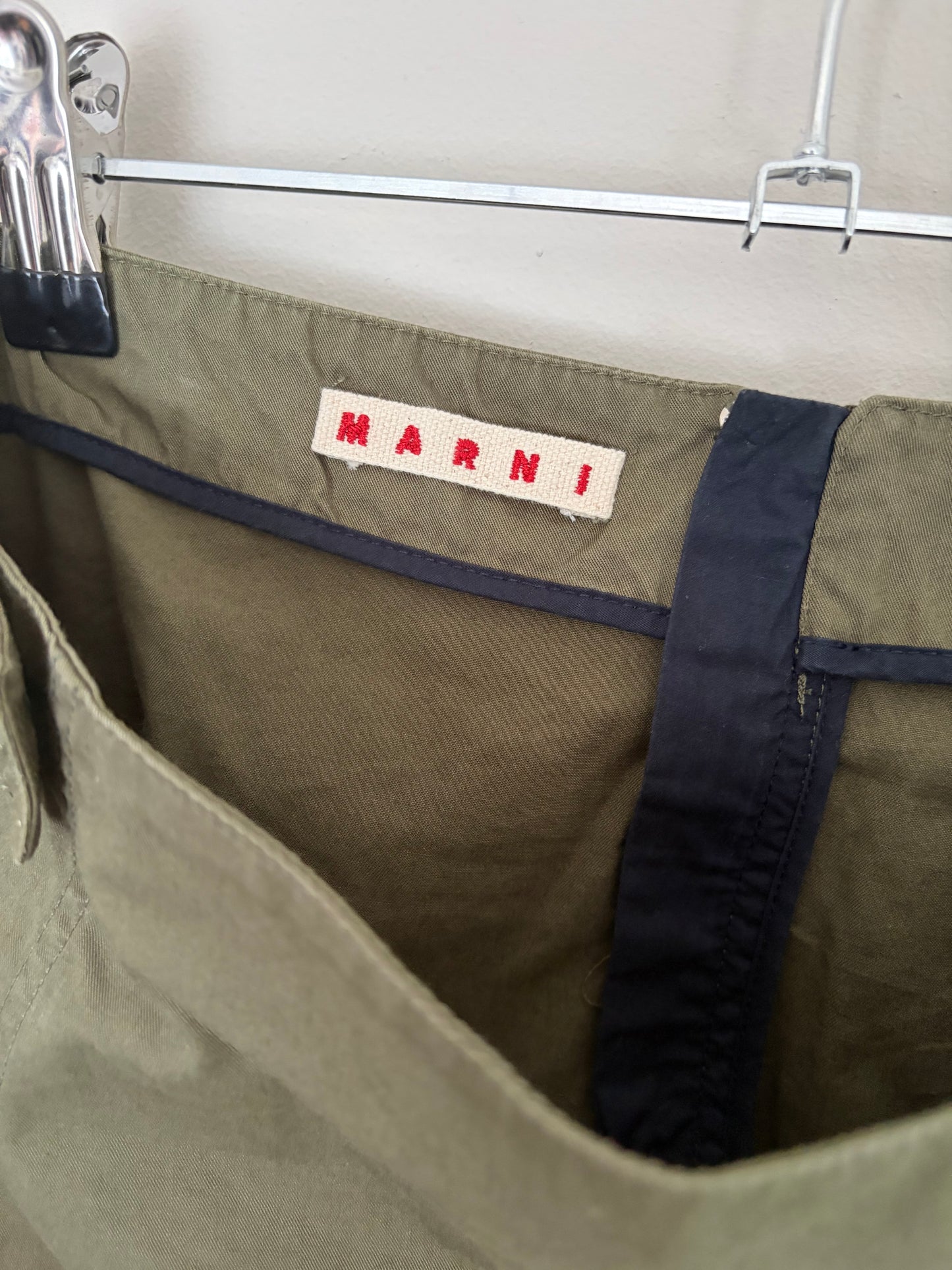 Marni Khaki Mini Skirt
