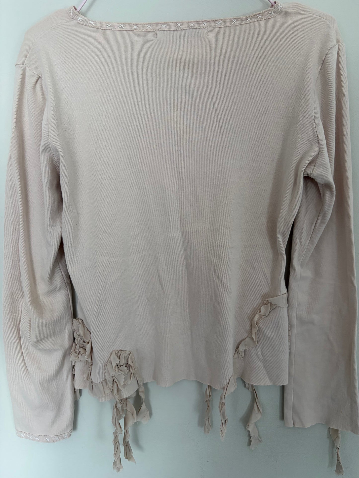 Nougat Blush Embroidered Top