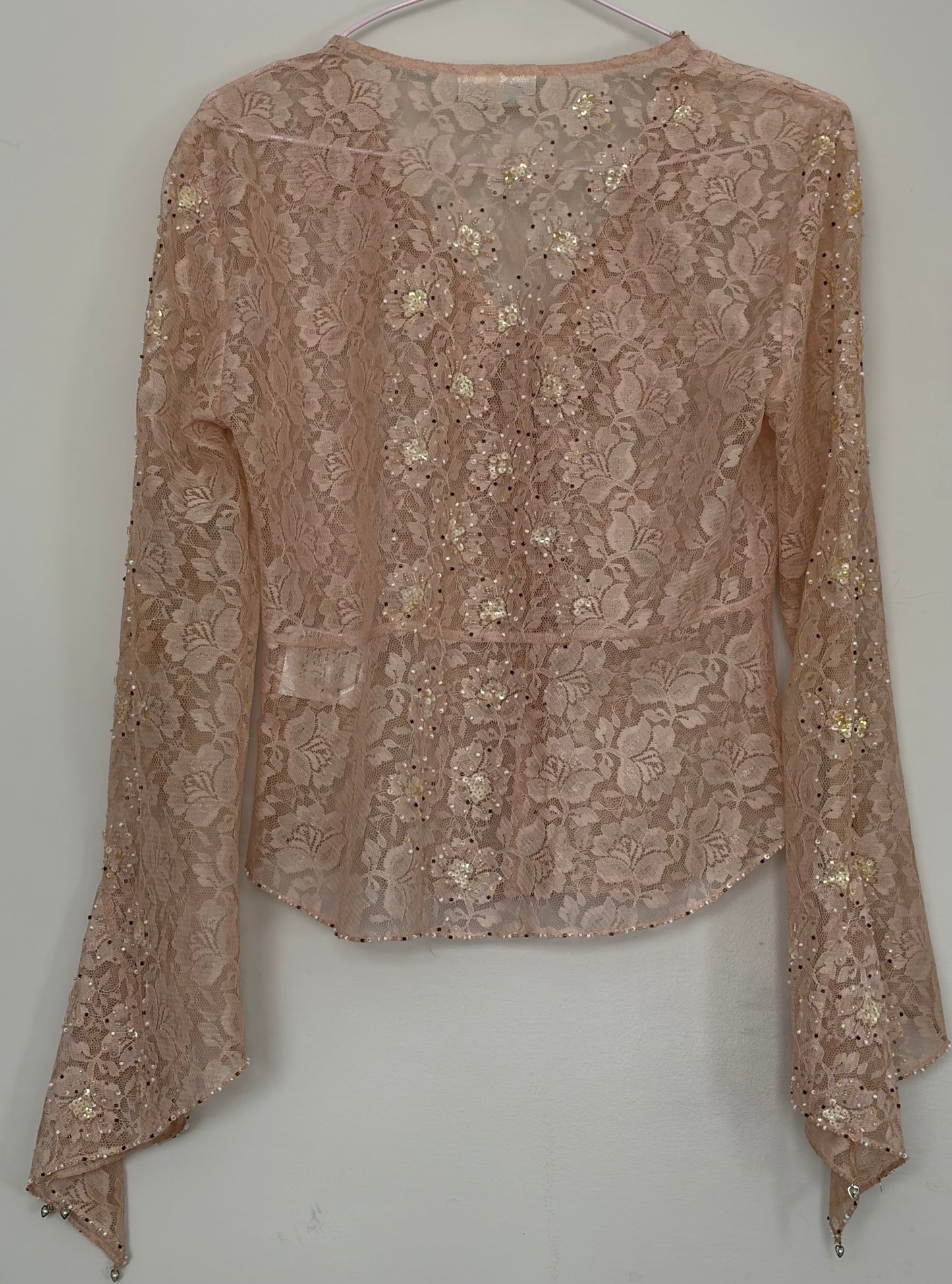 Karen Millen Pink Lace Blouse