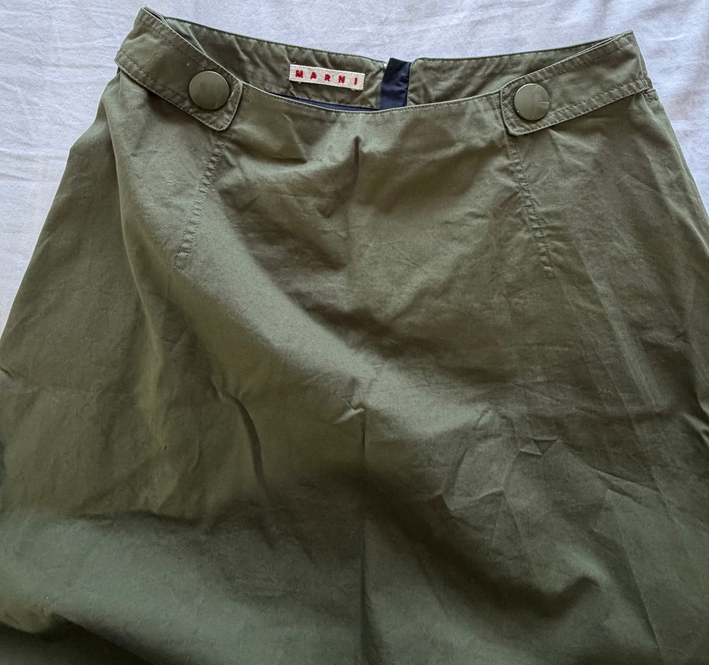 Marni Khaki Mini Skirt
