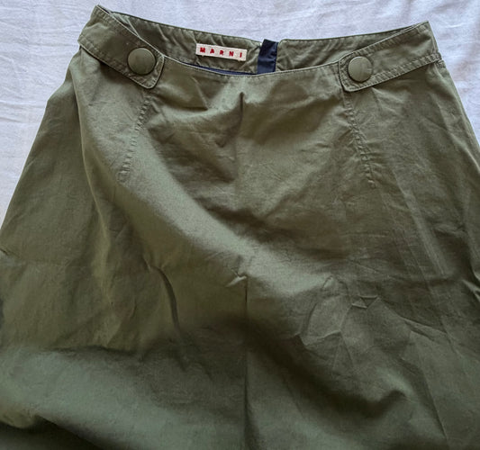 Marni Khaki Mini Skirt