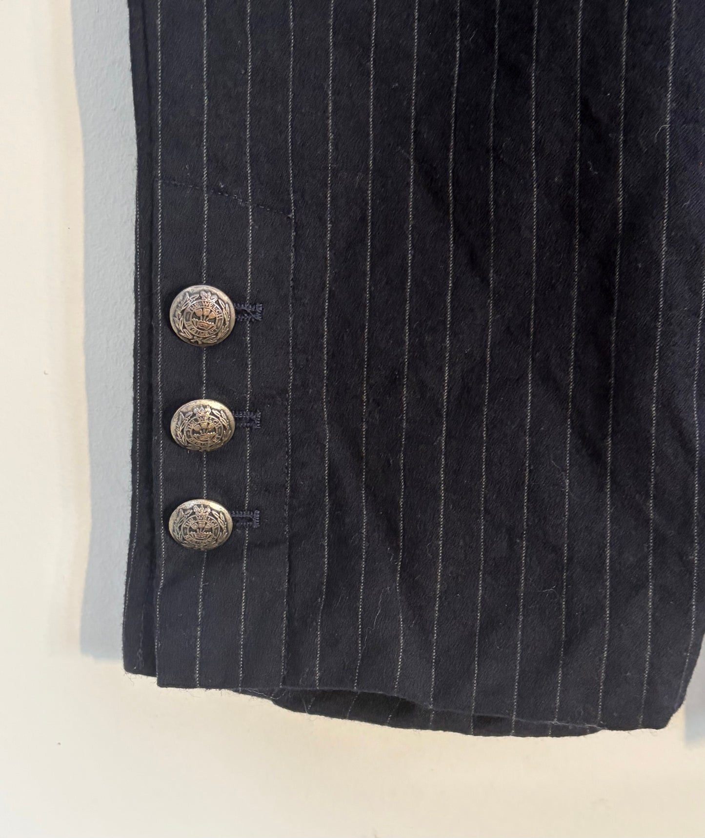 Massimo Dutti Navy Pinstripe Capris