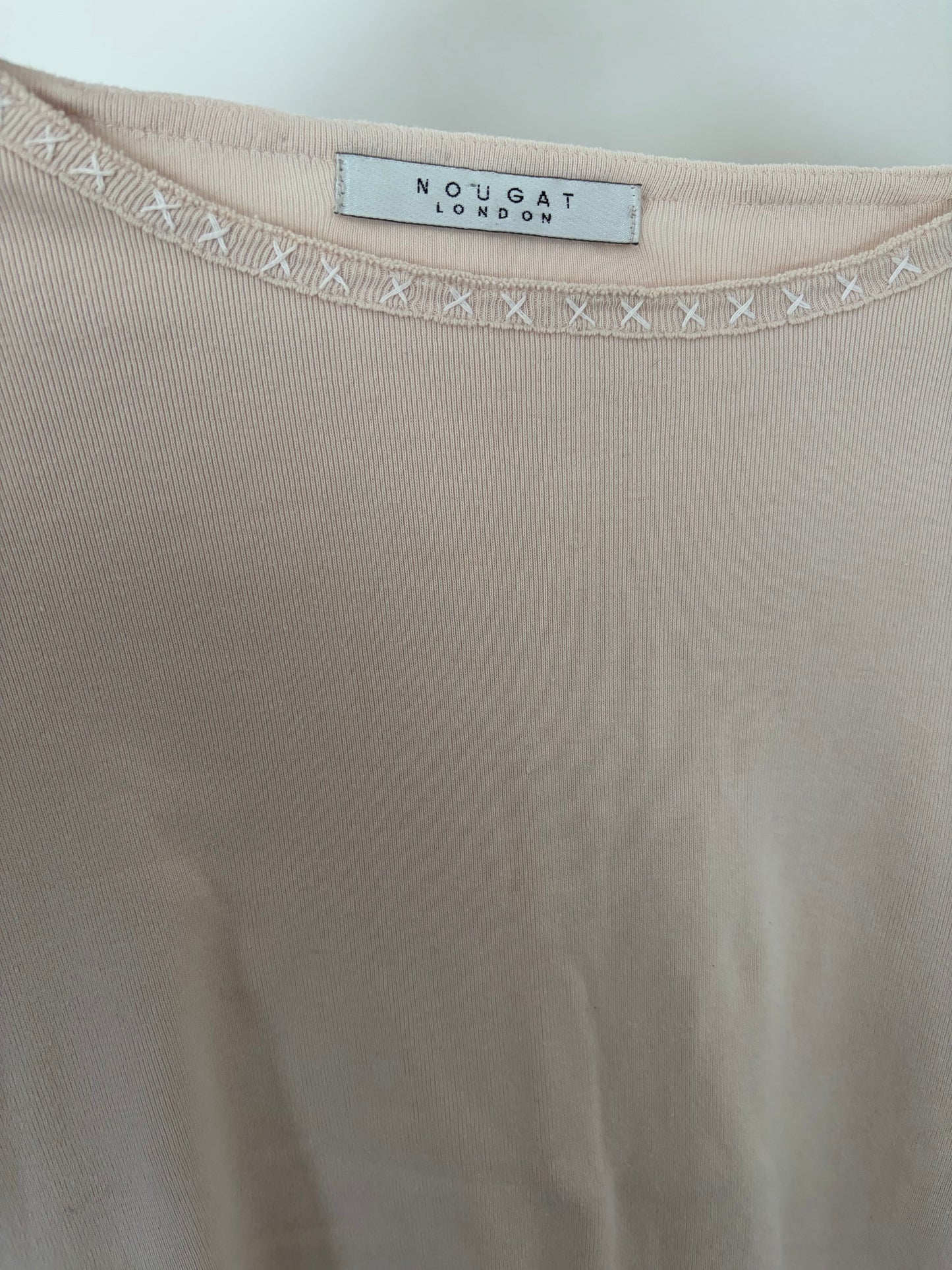 Nougat Blush Embroidered Top