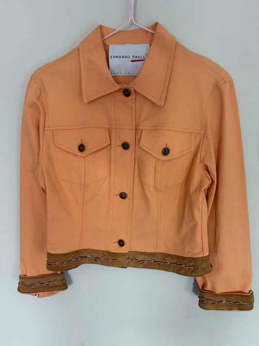 Ermanno Daell Orange Denim Jacket