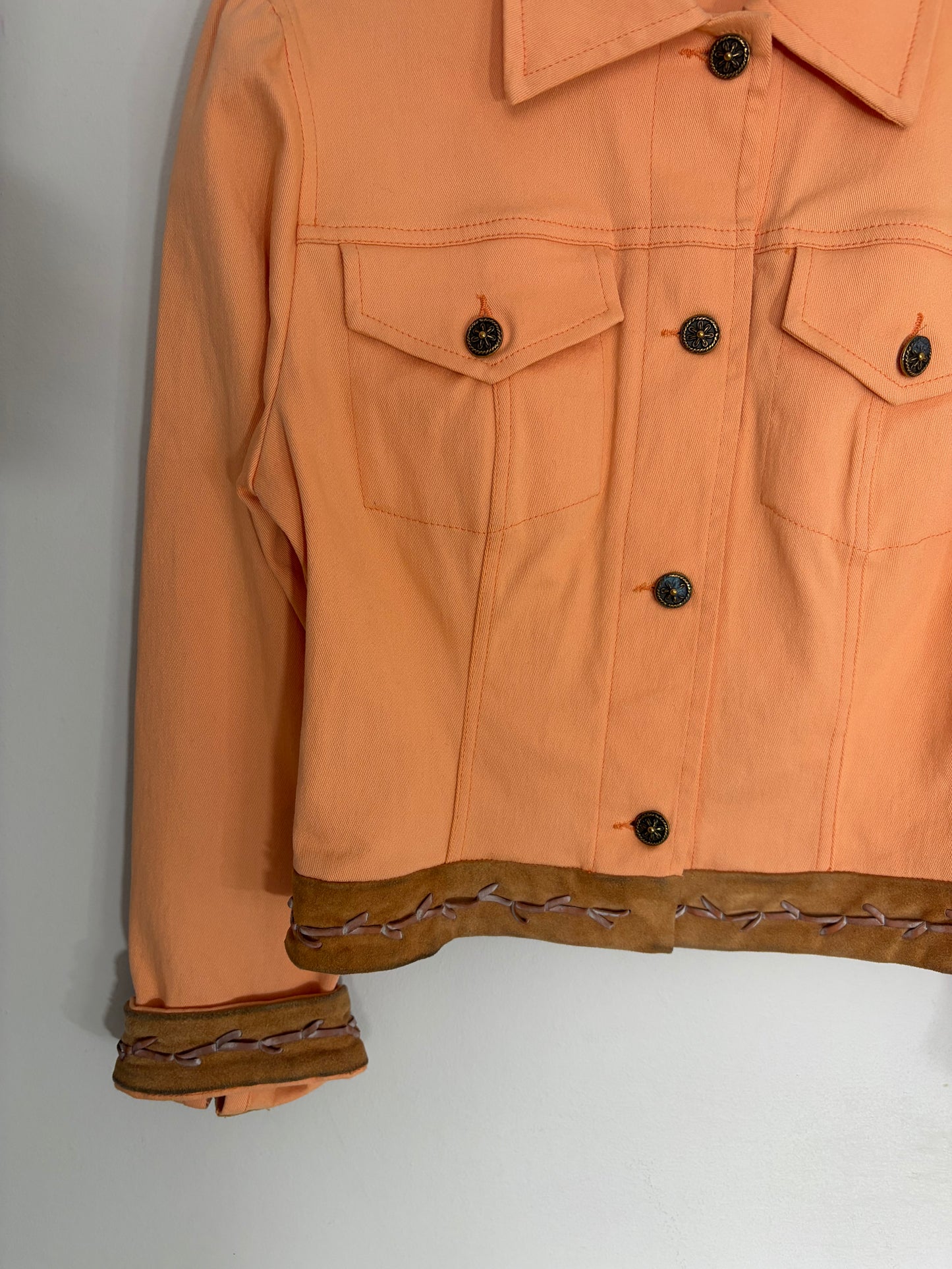 Ermanno Daell Orange Denim Jacket