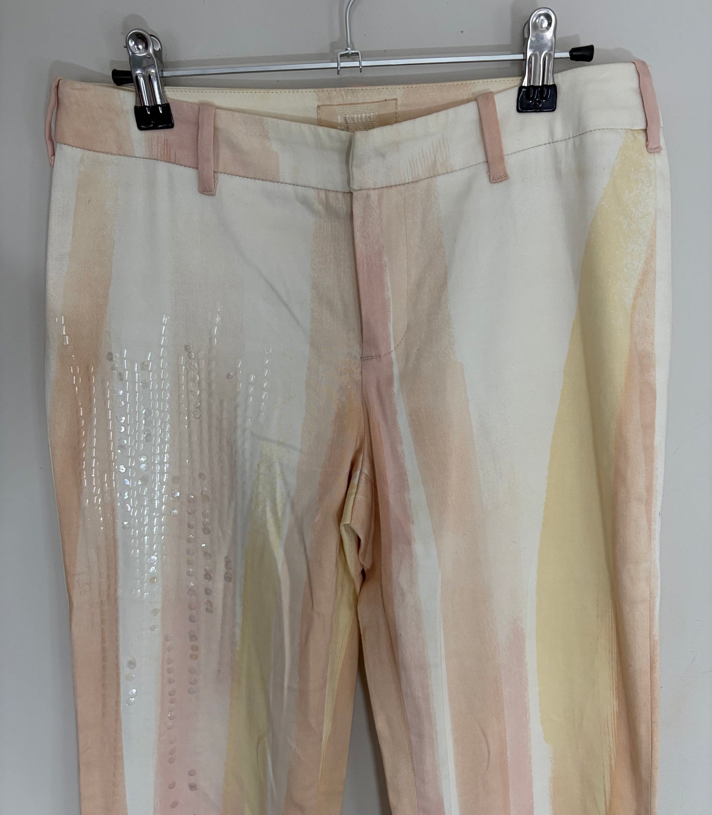 Ferre Jeans Pink Multicoloured Trousers