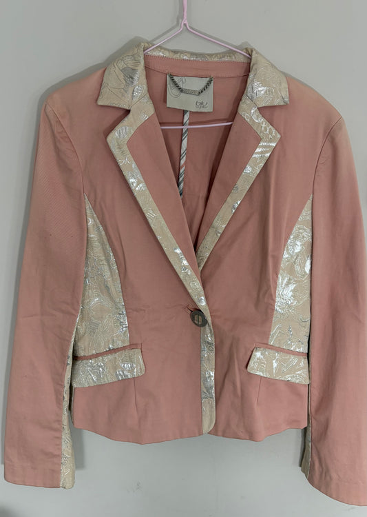 Pink Jacquard Blazer
