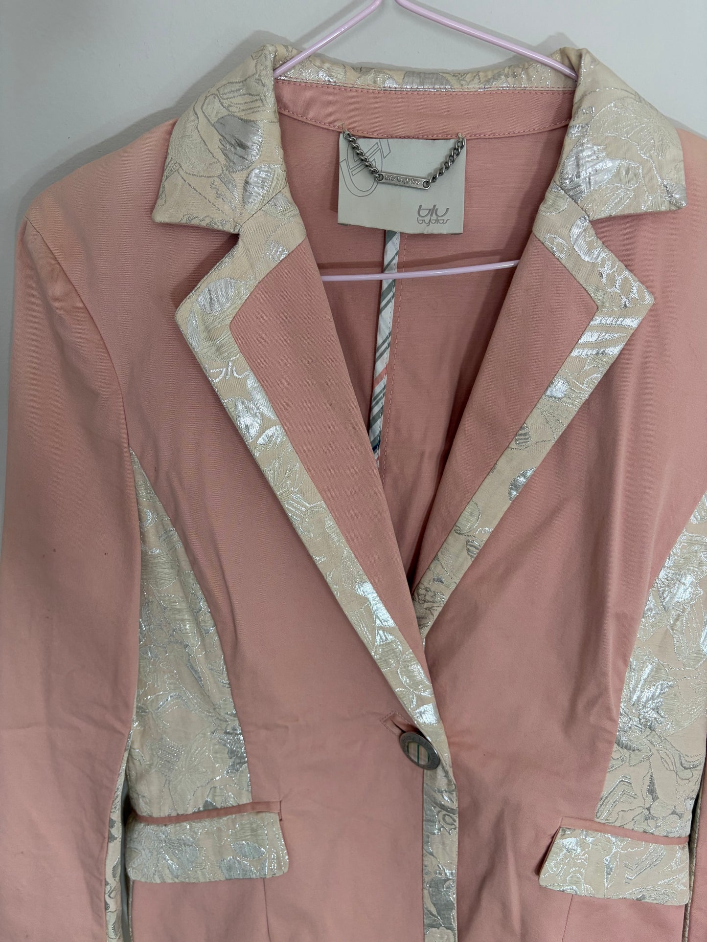 Pink Jacquard Blazer