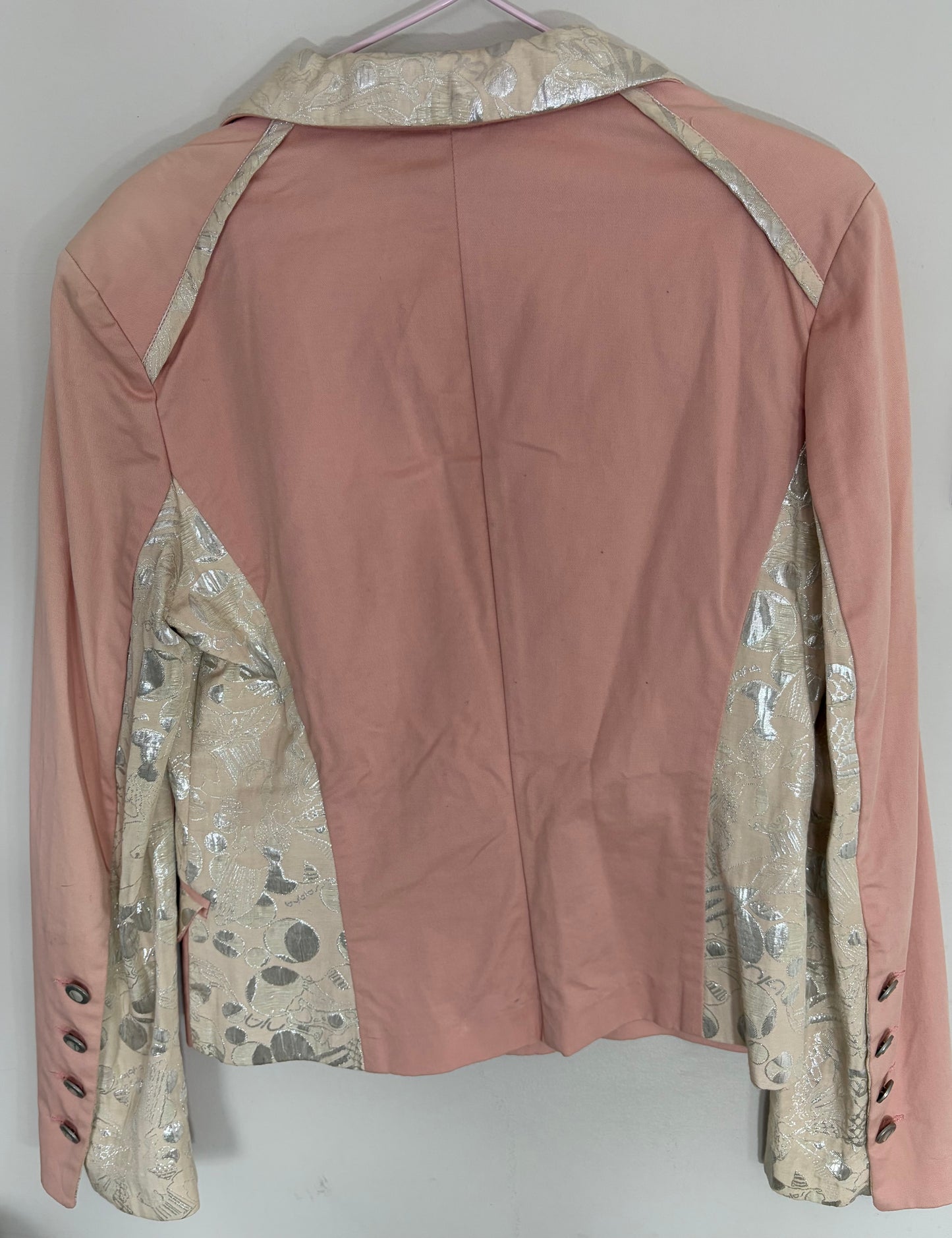 Pink Jacquard Blazer