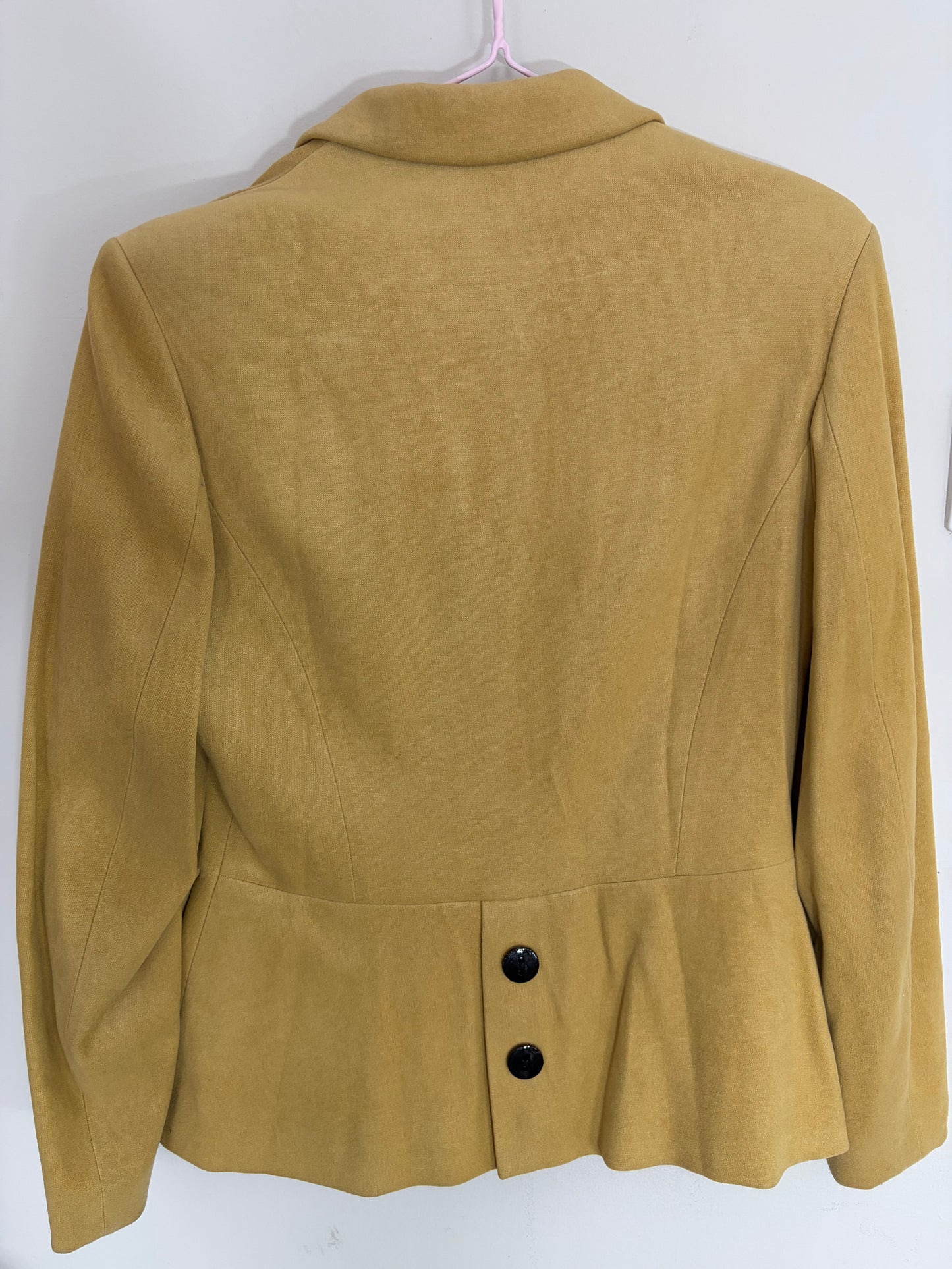 Elisa Landri Yellow Velour Blazer