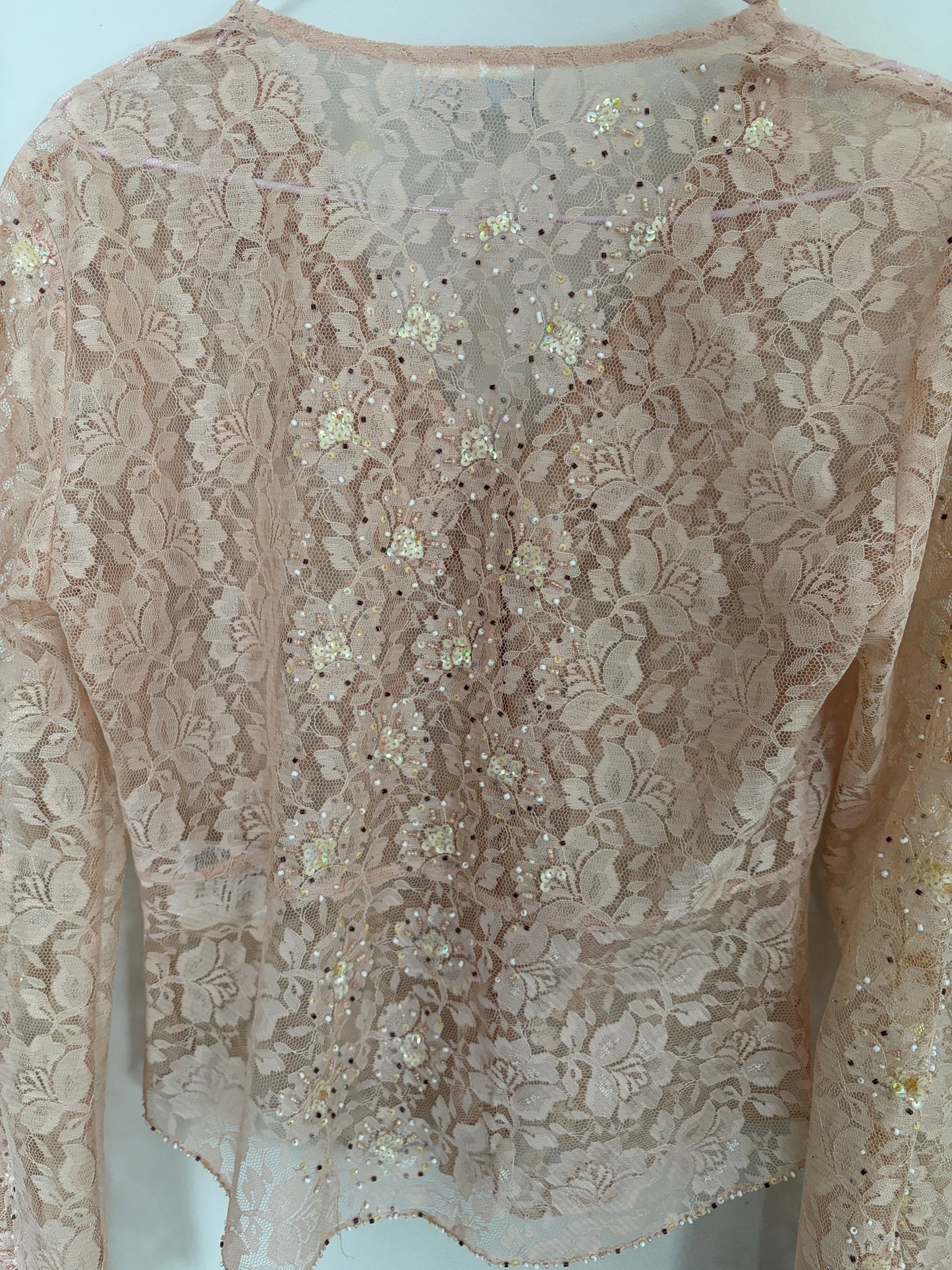 Karen Millen Pink Lace Blouse