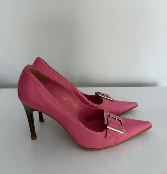 Dune Pink Pointed Heels