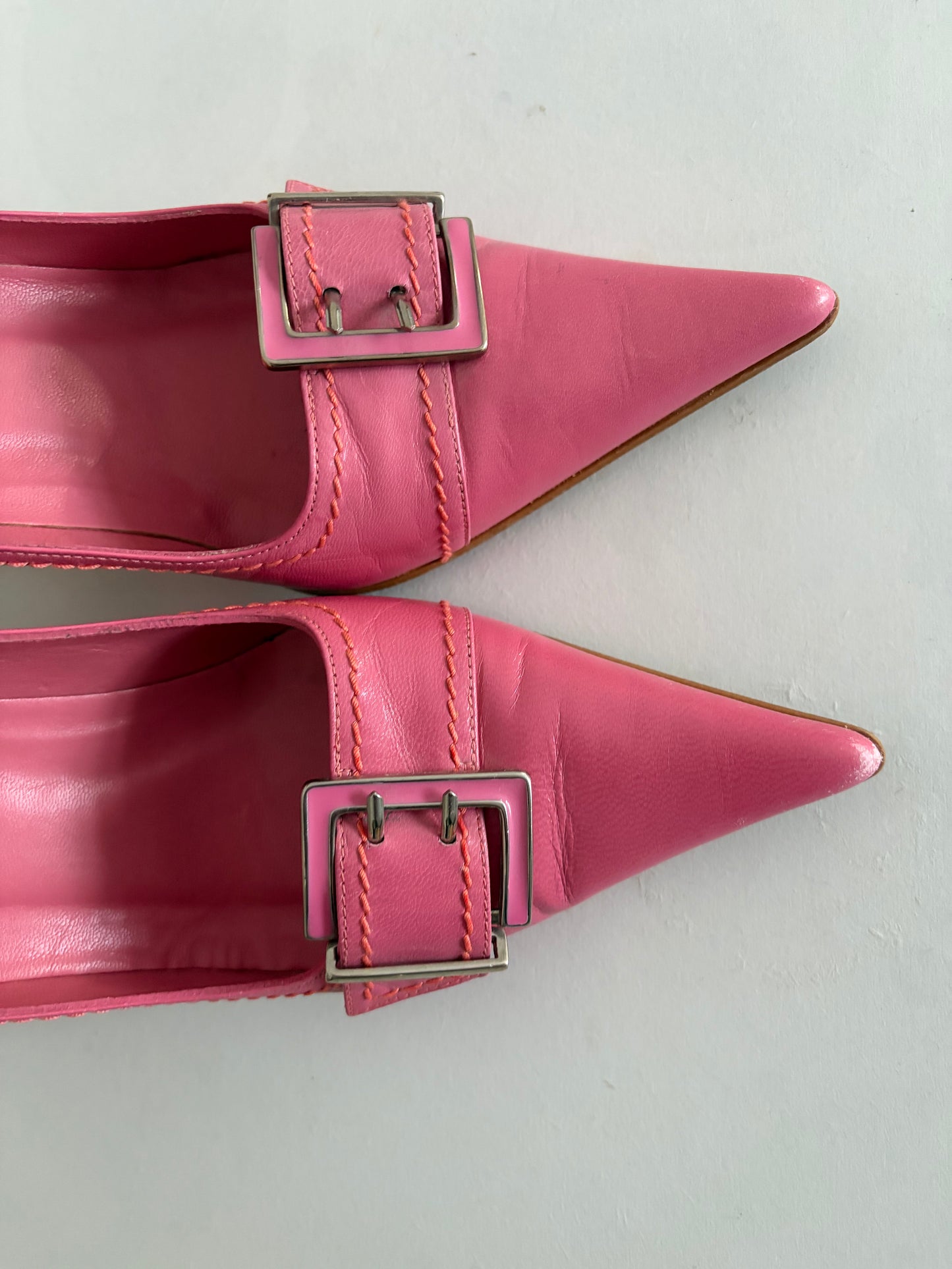 Dune Pink Pointed Heels